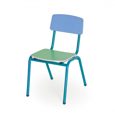 כיסא מתכת עם צבע