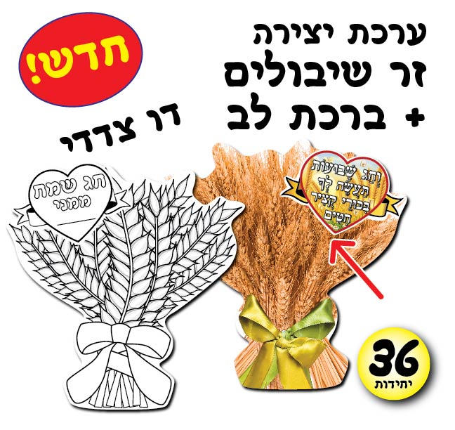 מארז 36 יח' ערכת יצירה זר שיבולים