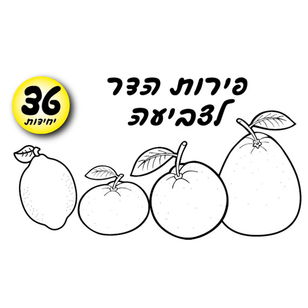 מארז 36 יח' פירות הדר לצביעה