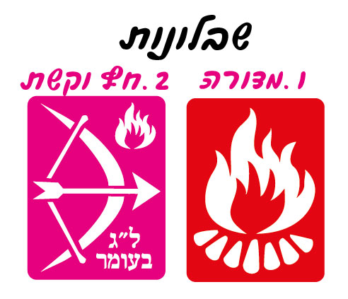 שבלונה מדורה/חץ וקשת